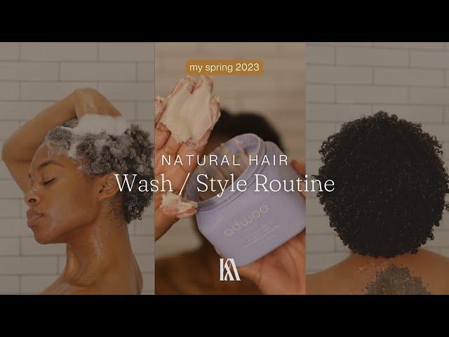 My Simple Natural Hair Wash & Style Routine → [Cleanse, Deep Condition & Define Curls] | Kaice Alea