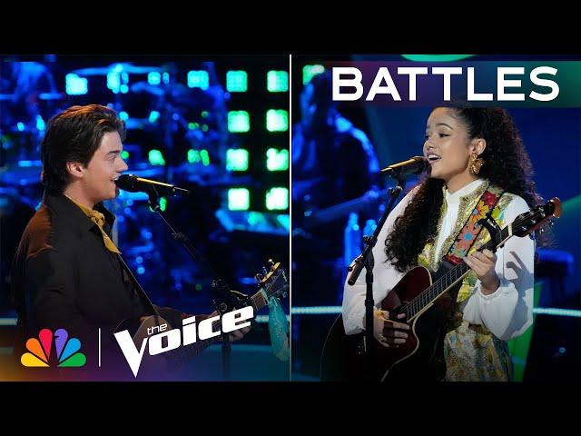 Madison Curbelo and Kyle Schuesler Give Jason Mraz's "Lucky" a Spanish Twist | Voice Battles | NBC