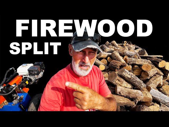 FIREWOOD SPLITTING IN THE RAIN... AGAIN!