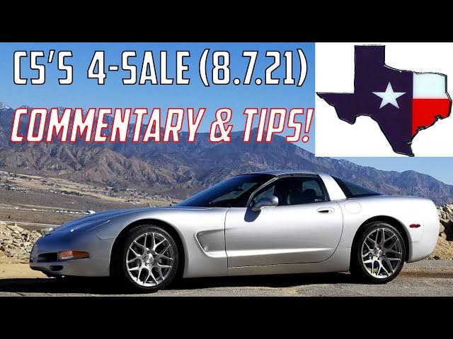 C5 Corvettes FOR SALE TODAY in TEXAS (8/7/21) Buying Tips &  Commentary!