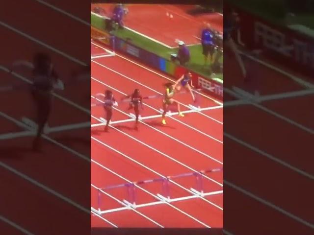 Women’s 100m hurdles heat 6 Keni Harrison