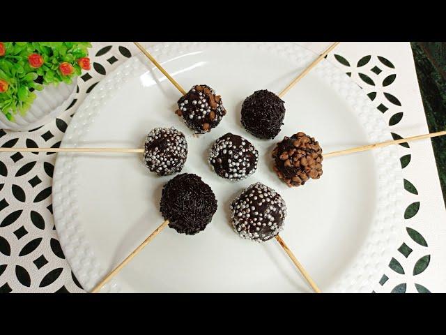 Chocolate cake pops recipe #shorts | Tasty Chocolate balls recipe | Chocolate cake truffles recipe