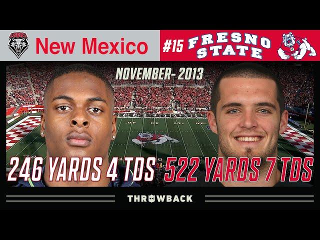 Carr to Adams is DOMINANT! (New Mexico vs. #15 Fresno State 2013, November 23)