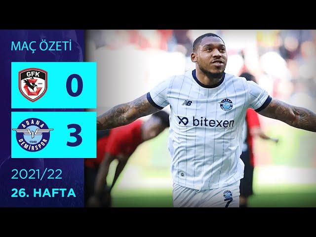 ÖZET: Gaziantep FK 0-3 Adana Demirspor | 26. Hafta - 2021/22