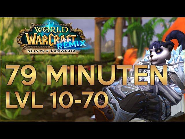 Neuer Rekord! Lvl 10-70 in 79 Minuten  | WoW Remix  Speedlevel Guide