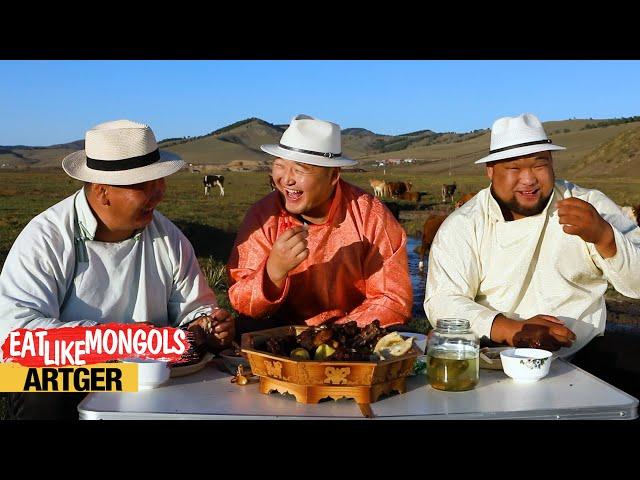 Mighty Mongolian Wrestlers vs. Horse Branding and a Whole Sheep BBQ! | Eat Like Mongols