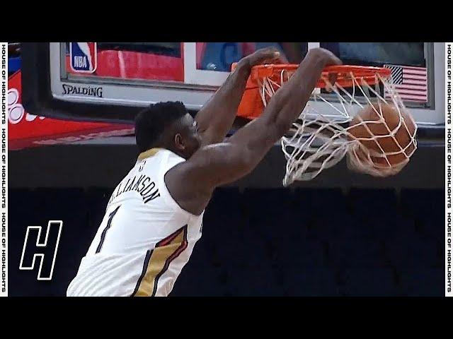 Brandon Ingram Finds Zion Williamson For the Dunk - Pelicans vs Grizzlies | February 16, 2021