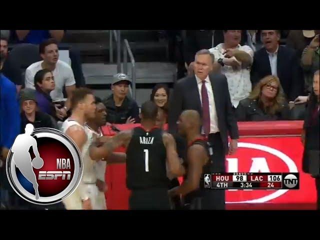 Blake Griffin and Chris Paul get chippy in CP3's return to Los Angeles | ESPN