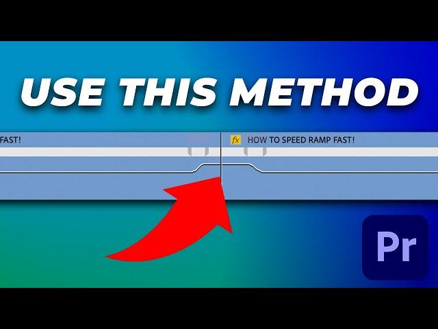 The FASTEST Way To SPEED RAMP in PREMIERE PRO