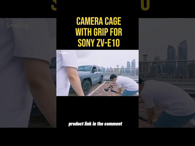 Camera Cage with Grip For SONY zv-e10 #youtubeshorts #sonyzve10 #cameracage