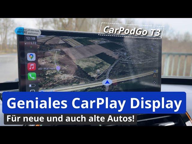 Langzeittest: CarPodGo T3 Pro. Ein hochwertiger CarPlay/AndroidAuto Bildschirm.