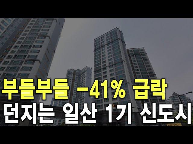 던지는 일산 1기 신도시 부들부들  41% 급락