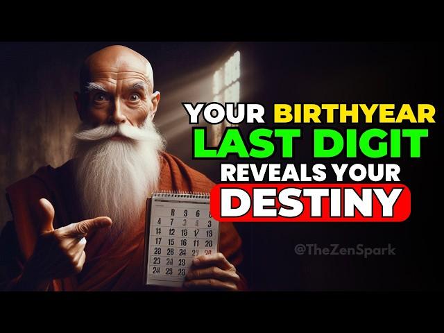 Your BIRTH YEAR Last Digit REVEALS Your DESTINY, You'll be SHOCKED!  Buddhist Teachings