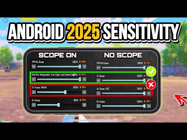 Pubg mobile sensitivity settings 2025 android  zero recoil + code  copy & use!