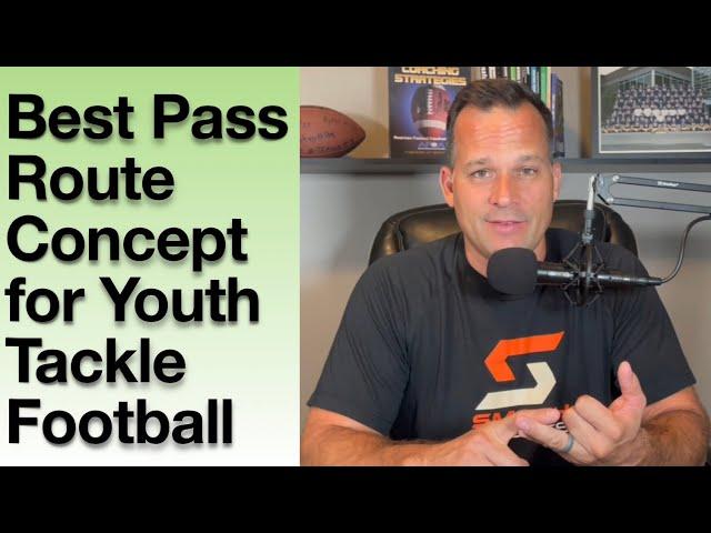 Best Pass Route Concept for Youth Tackle Football