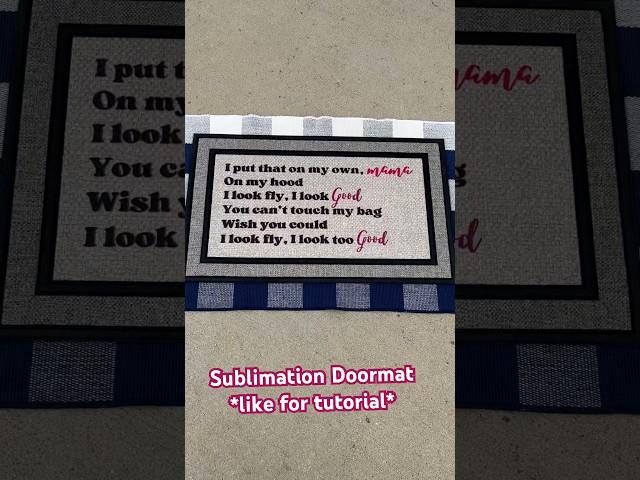 DOORMAT IDEA! | (sublimation doormat making from home) #sublimationblank #doormat