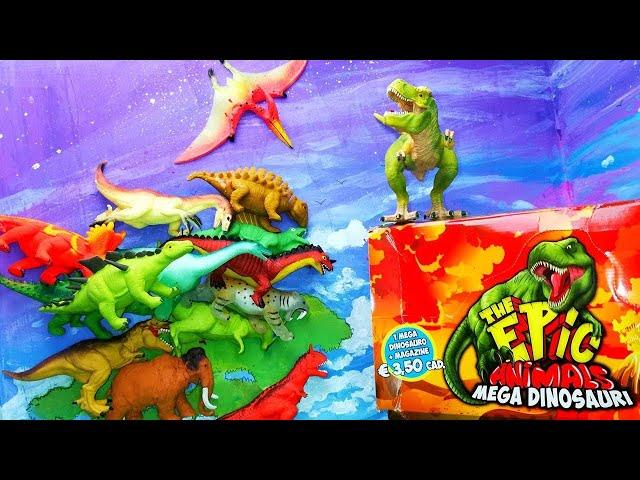 Epic Animals MEGA DINOSAURIOS  Arex y Vastatore se divierten con ellos 