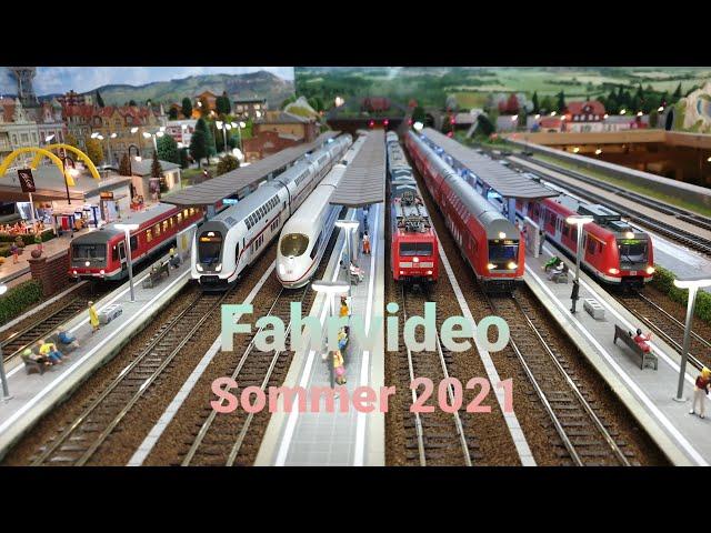 Großes Fahrvideo auf meiner Modelleisenbahn Anlage in H0, Sommer 2021