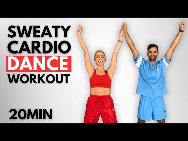 20 MIN SWEATY CARDIO DANCE Workout | All Standing | High Intensity | Full Body Fat Burn 