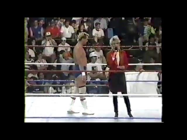 Big Bully Busick vs Jobber Barry Hardy WWF Wrestling Challenge 1991