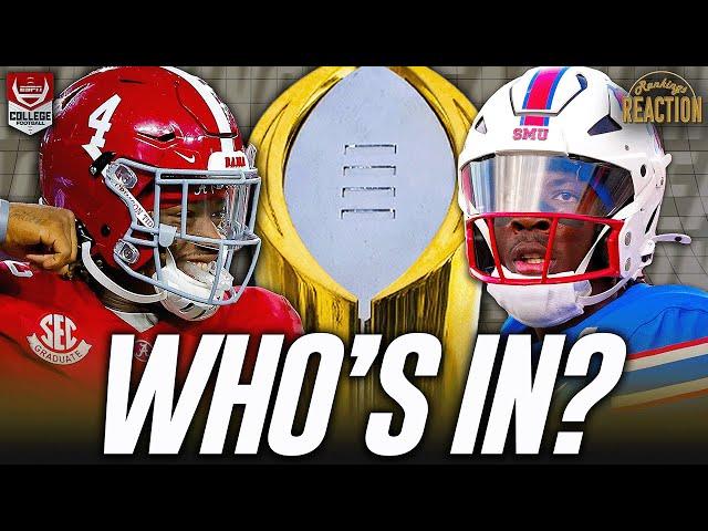 Alabama OUT! SMU takes last spot in CFP | Rankings Reaction 