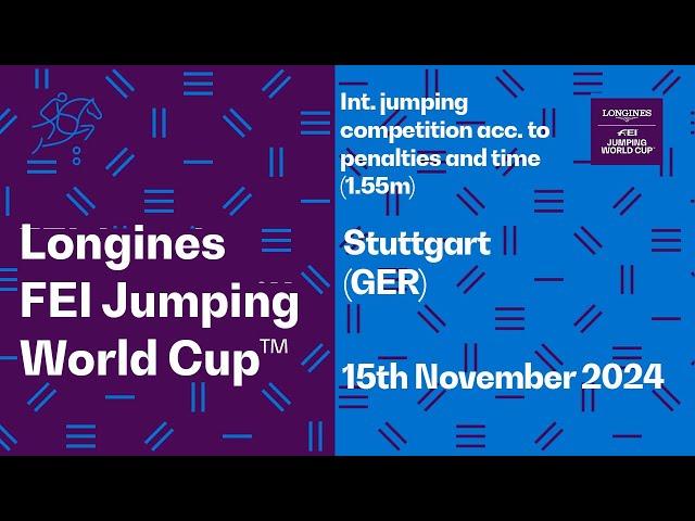  LIVE | Int. jumping competition acc. to penalties and time (1.55m)