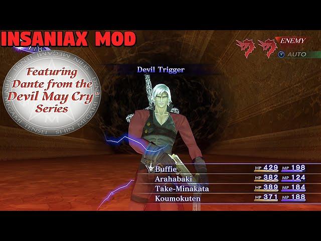 Dante Devil Trigger 3rd Kalpa Insaniax Mod [HARD] - Shin Megami Tensei 3 Nocturne HD Remaster