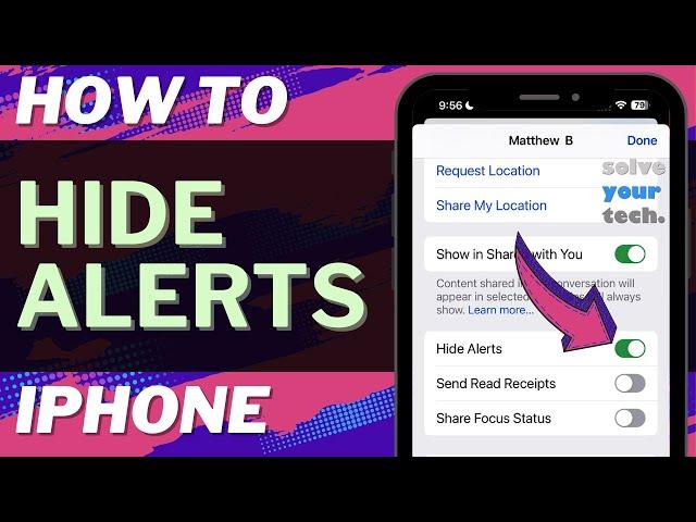 iOS 17: How to Hide Alerts on iPhone