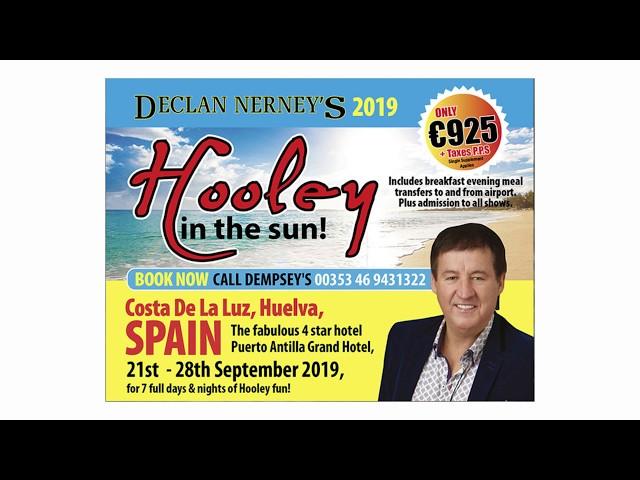 Declan Nerney Advert for Hooley in the Sun 2019