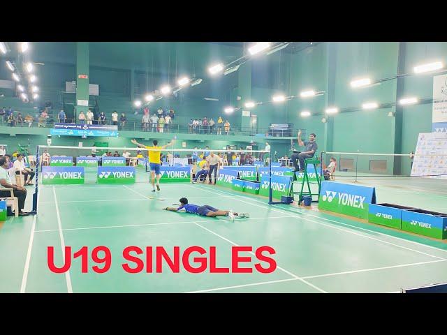 PRANAUV RAM V/S ROUNAK CHOUHAN ALL INDIA JUNIOR RANKING BADMINTON TOURNAMENT