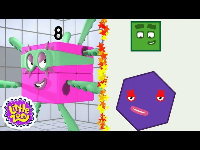 2D and 3D Blocks  | Daring Dimensions with the Numberblocks | Learn to Count | Numberblocks