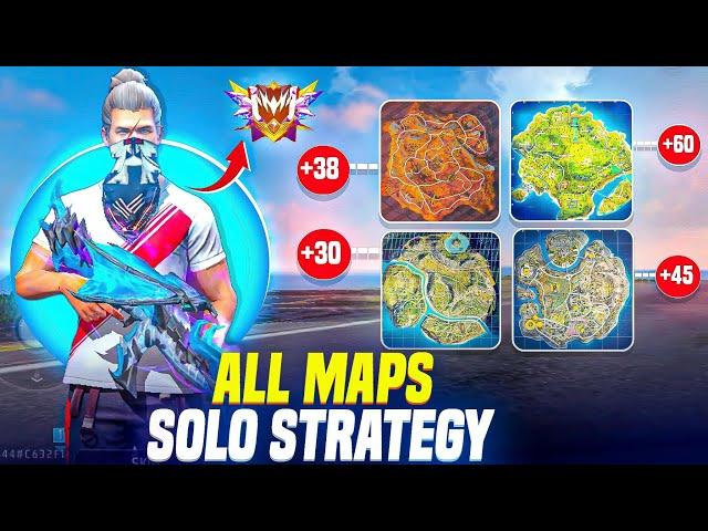 (All Maps) Solo Rank Push Strategy  For Grandmaster Rank Push  | Br Rank Push Tips | Utkarsh FF