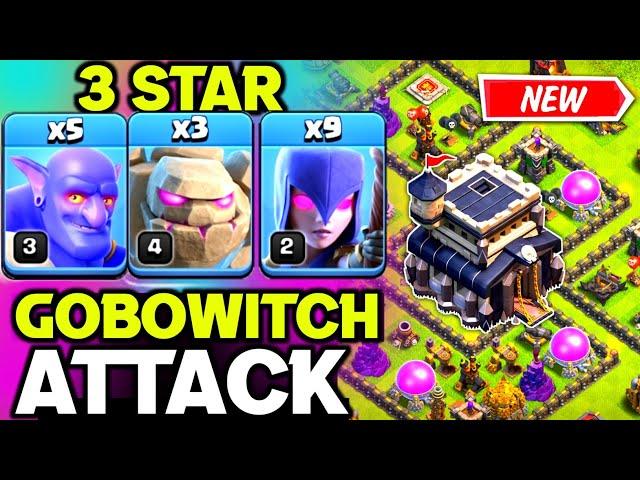 Three Star th9 GoBoWitch Attack