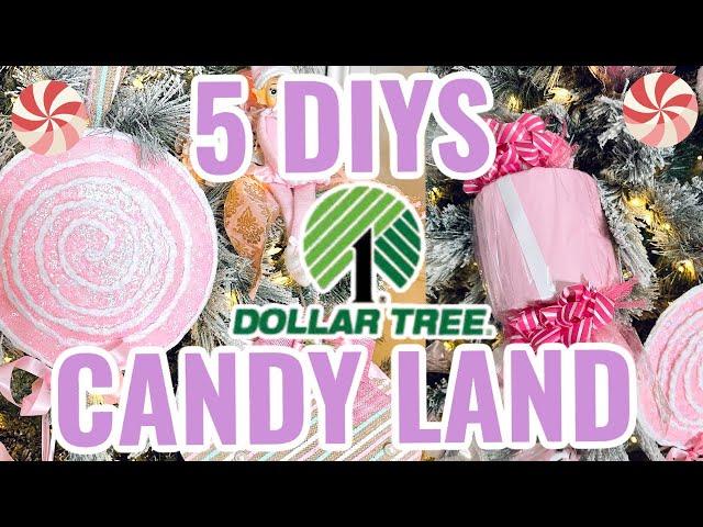   NEW!!! 5 DIY Dollar Tree CANDY LAND JUMBO CHRISTMAS ORNAMENTS DECOR CRAFTOlivias Romantic Home