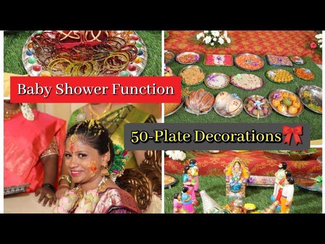 Baby Shower Function | Baby Shower Plate Decorations Ideas | 7th month Valaikappu Function