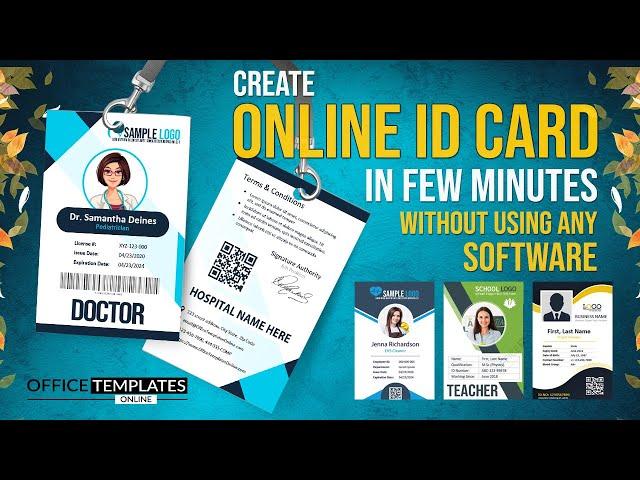 How to Create an ID Card - Online without the Use of any Software or Application - DIY Tutorial