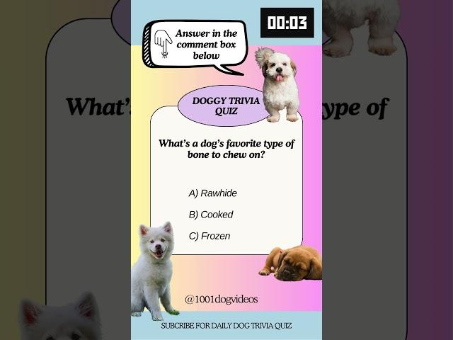 Daily Dog trivia quiz #doglovers #dog