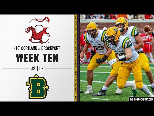 #16 Cortland vs. Brockport Highlights | D3 College Football 2023