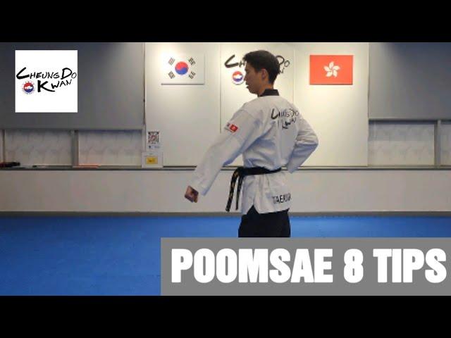 Taekwondo Poomsae 8 (2024) Tips