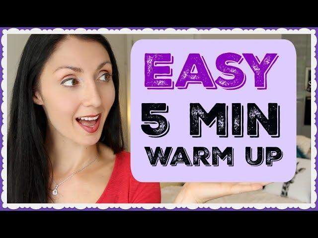 EASY 5 Minute Vocal Warm Up: ALL VOICE Types