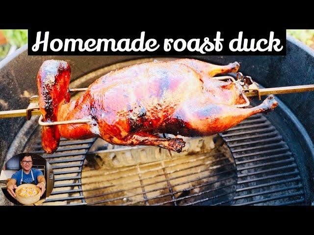 HOW TO MAKE ROAST DUCK AT HOME| OUTDOOR BBQ DUCK |ROAST DUCK RECIPE|