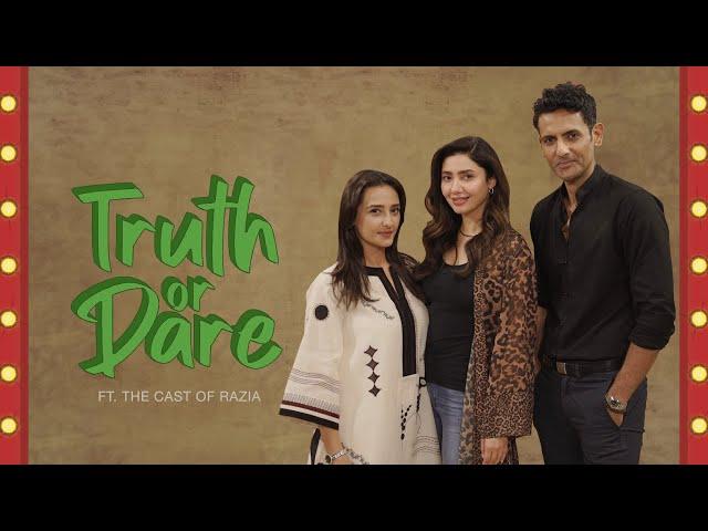 The Cast of Razia Play Truth or Dare | Mahira Khan | Momal Sheikh | Mohib Mirza | Mashion