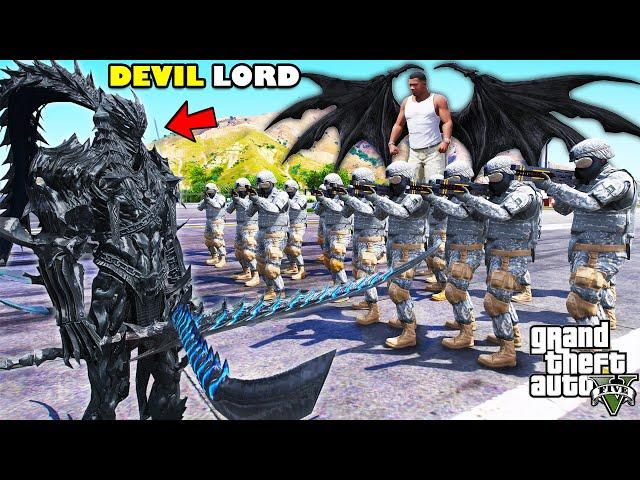 Franklin Plan Biggest Attack on DEVIL LORD In GTA 5 | SHINCHAN and CHOP