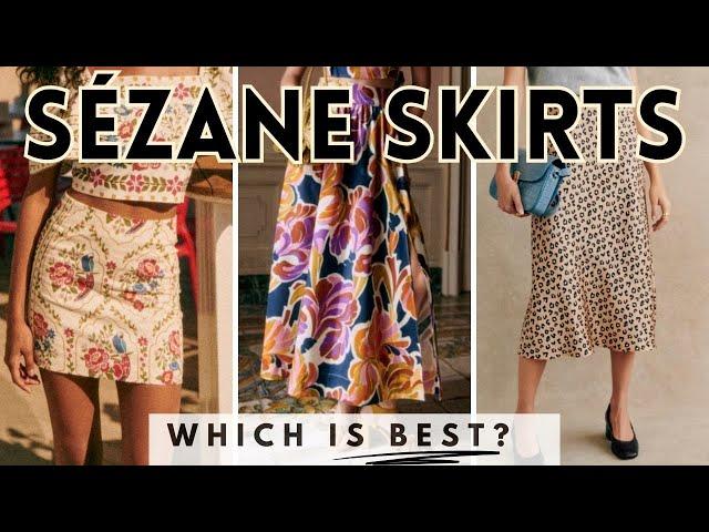  MUST-SEE Sézane Skirts TRY ON - 12 models | size 40 UK 12 US 8