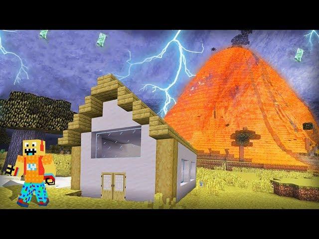 MINECRAFT, ale co 5 MINUT JEST KATASTROFA NATURALNA! (niebezpieczne)