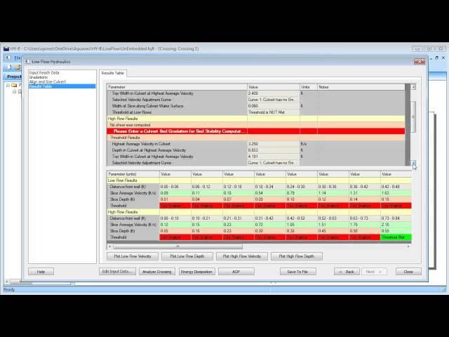 HY-8 Culvert Analysis: Low Flow Calculator Demonstration