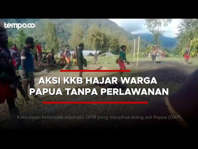 Beredar Video Diduga KKB Hajar Orang Papua Asli Tanpa Perlawanan