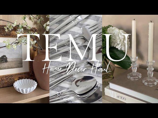 TEMU SPRING HOME DECOR HAUL | HOME DECOR STYLING