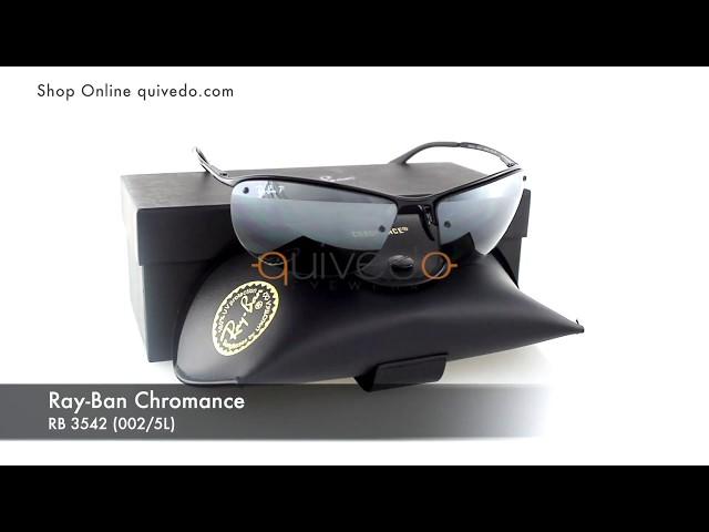 Ray-Ban Chromance RB 3542 002/5L - Occhiali originali completi di confezione e certificati