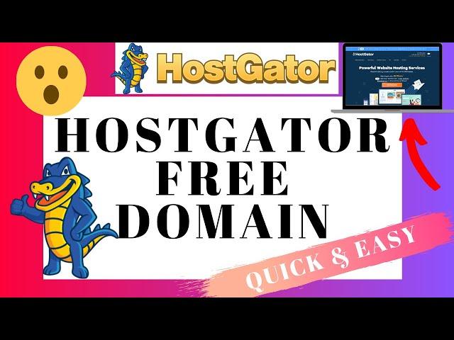 How To Get Hostgator Free Domain Name - Hostgator Free Domain Tutorial